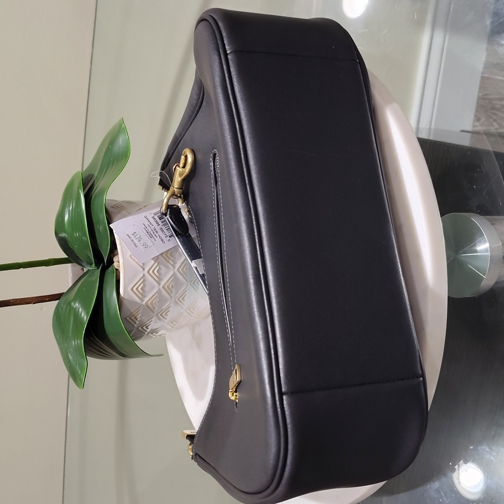 NWT! Coach Teri Hobo in Gold/Black #CY645 - Picture 5 of 6